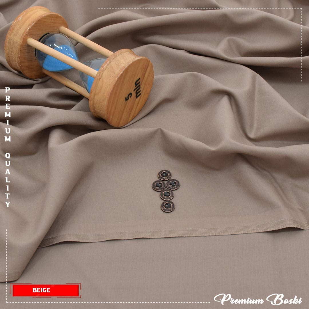 Premium Boski, 4-Meter, Unstitched Shalwar Kameez for Mens Boski Suit