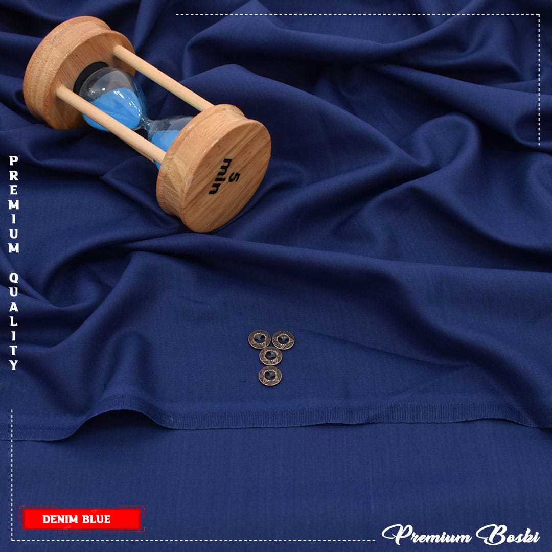 Premium Boski, 4-Meter, Unstitched Shalwar Kameez for Mens Boski Suit